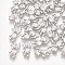 Brass Cubic Zirconia Charms, Bear, Clear, Real Platinum Plated, 12x6x3mm, Hole: 1mm