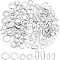 160Pcs 4 Styles 304 Stainless Steel Linking Rings, Stainless Steel Color, 40pcs/style
