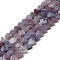 Handmade Lampwork Beads Strands, Heart, Thistle, 6x6x2~2.5mm, Hole: 1mm, about 77pcs/strand, 15.75''~16.14''(40~41cm)