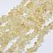 Natural Citrine Beads Strands, Chip, Yellow, Dyed & Heated, Yellow, 3~5x7~13x2~4mm, Hole: 0.4mm, 80~81cm