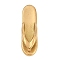 304 Stainless Steel Pendants, Flip Flops Charms, Golden, 22x6.5x5mm, Hole: 6.5x2.5mm