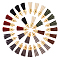 PH PandaHall 96Pcs 8 Dark Color Series Keychain Tassels Faux Suede Tassel Pendant, 0.99~1.1inch Tassel Keychain Charms Bulk for Bookmarks Wristlet Keychains Cellphone Straps DIY Crafts Making