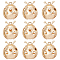 10Pcs Brass Pendants, Hollow, Ladybug, Nickel Free, Real 18K Gold Plated, 20x17x8mm, Hole: 1.5mm