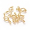 Alloy Bar Links connectors, Lead Free and Cadmium Free, Twist, Golden, about 22.5mm long, 6mm wide, 3mm thick, hole: 1.5mm