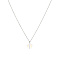 Stainless Steel Cable Chain Necklace, Star Opalite Pendant Necklace for Women, 17-3/4 inch(45cm)