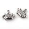 Tarnish Resistant 201 Stainless Steel Pendants, Crown, Stainless Steel Color, 14x16.5x3.5mm, Hole: 1.5mm