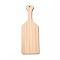 Wood Big Pendants, Geometric Charms, Undyed, Rectangle, 229x80x5mm, Hole: 4.5mm
