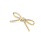 Twist Bowknot Zinc Alloy Ornament Clasps, for Purse, Handbag Making, Light Gold, 28x60x4.5mm