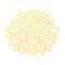 Brass Cabochons, Etched Metal Embellishments, Cadmium Free & Nickel Free & Lead Free, Flower, Real 18K Gold Plated, 56.5~57x62x0.3mm
