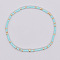 Bohemian Style Rainbow Glass & Brass Beaded Handmade Fashion Women's Bracelet