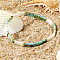 Ethnic Style Japanese Tila Glass Seed Beads Stretch Bracelets for Women, Rectangle, Mixed Color, Inner Diameter: 6-3/8 inch(16.3cm)~6-1/2 inch(16.5cm)