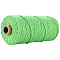 Cotton String Threads for Crafts Knitting Making, Light Green, 3mm, about 109.36 Yards(100m)/Roll