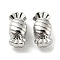 Rack Plating Alloy Beads,  Lead Free & Cadmium Free & Nickel Free, Candy, Platinum, 7x14x7mm, Hole: 2.5mm