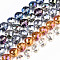 Electroplate Glass Beads Strands, AB Color Plated, Faceted Teardrop, Mixed Color, 12x12mm, Hole: 1.2mm, about 50pcs/strand, 23.62''(60cm)