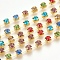 Brass Rhinestone Strass Chains, Rhinestone Cup Chain, 1440pcs rhinestone/bundles, Grade A, Colorful, 3.5mm, about 29.52 Feet(9m)/bundle