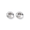 Brass Beads, Disc, Real Platinum Plated, 6x2.5mm, Hole: 2mm