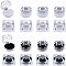 16Pcs 4 Style Transparent Plastic, for ring storage box, jewelry storage box, Mixed Color, 4pcs/style