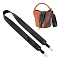 PH PandaHall 39.4 Inch Leather Purse Straps, 1.6 Inch Wide Black Peplum Wide Shoulder Strap, Adjustable Crossbody Strap Replacement, Removable Tote Shoulder Strap with Gold Lobster Clasp