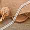 Lace Trim Nylon Ribbon for Jewelry Making, White, 3/8 inch(11mm), about 60yards/roll(54.864m/roll)