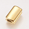Ion Plating(IP) 304 Stainless Steel Slide Charms, Rectangle, Golden, 11x6.5x4mm, Hole: 3mm