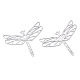 Подвески из филигранной нержавеющей стали 201 STAS-S118-008P-1