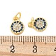 Латунные микро проложить кубического циркония подвески KK-U056-39G-3