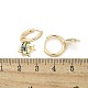 Серьги-кольца из латуни с прозрачным фианитом EJEW-Q014-26G-3