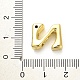 Стойки обшивки латунь кубического циркония бусы KK-L210-008G-N-3