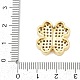 Латунные микро проложить кубического циркония бусы KK-H203-09G-3