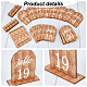 Ph pandahall 20 комплект деревянных табличек с номерами столов и подставками ODIS-WH0057-02-4