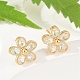 Латунные серьги KK-S348-421-1