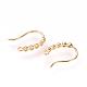 Серьги горный хрусталь латунь крючки KK-R037-258G-1