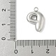Подвески с инициалами из нержавеющей стали 304 STAS-S186-12P-P-3