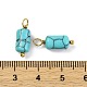 Подвески из синтетической бирюзы STAS-H221-04G-07-3