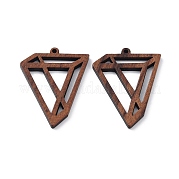 Подвески из орехового дерева WOOD-Q051-03B