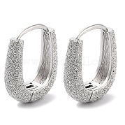 Фактурные серьги-кольца из латуни KK-B082-22P