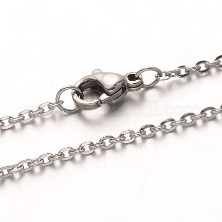Ожерелья из нержавеющей стали 304 NJEW-M124-02P-1
