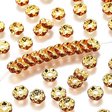 Латунные бусины разделители для поставки стразов RB-A014-L6mm-20G-1