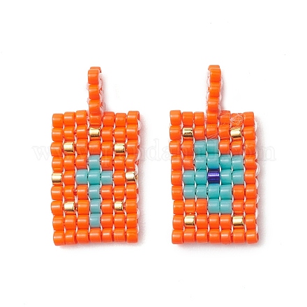 2 шт. подвески из стеклянных бусин PALLOY-MZ00246-05-1