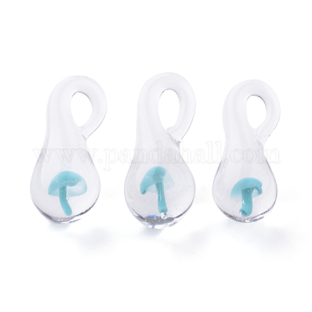 Подвески ручной работы стеклянные бусины X-LAMP-Q028-12B-1