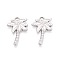 304 Stainless Steel Pendants, Coconut Tree, Stainless Steel Color, 24.5x17x2mm, Hole: 3x2mm