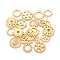 Alloy Pendants, Gear, for Jewelry Making, Golden, 10~26x5~26x1~4mm, Hole: 0.8~14mm, about 45~50pcs/bag