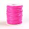 Flat PVC Cords, for Jewelry Making, Fuchsia, 2.3mm, , about 50 yards/roll