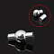 Rack Plating Brass Magnetic Clasps with Glue-in Ends, Nickel Free, Oval, 925 Sterling Silver Plated, 13x6mm, Hole: 2mm