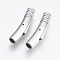 Tarnish Resistant 304 Stainless Steel Bayonet Clasps, Frosted, Stainless Steel Color, 30x6mm, Hole: 4mm