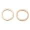 Brass Textured Linking Rings, Cadmium Free & Nickel Free & Lead Free, Real 18K Gold Plated, 15x1mm, Inner Diameter: 11.5mm