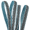 Polyester Braid Trimming, for Curtain Decoration Boho Costume, Light Blue, 16x2mm, about 15m/Card