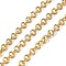 Brass Textured Oval Chains, Rack Plating, Cadmium Free & Lead Free, Long-Lasting Plated, Soldered, with Spool, Real 18K Gold Plated, 4.2x0.7mm