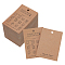 FINGERINSPIRE 120 Pcs Handmade Fabric Washing Instructions Hang Tag 3x2inch Sandy Brown Kraft Paper Washing Price Tags Material Care Card Minimalist Washing Label for Shirt Beanies Knitted Quilts