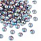 Preciosa® Crystal Hotfix Flatback Stones, Czech Crystal, Round(438 11 612 Chaton Rose VIVA 12 ®), 90070 200 Light Siam AB, SS12(3~3.2mm)
